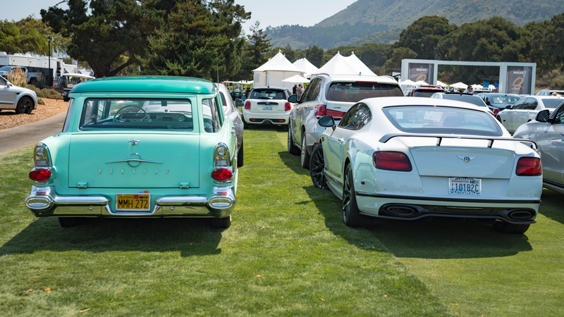 Two very different style of cars
